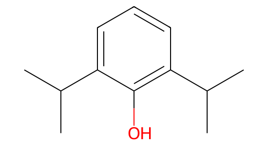 2,6-ジイソプロピルフェノール の化学構造