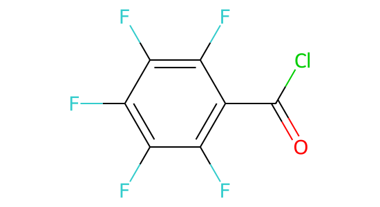ペンタフルオロベンゾイルクロリド の化学構造