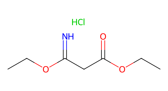 3-エトキシ-3-イミノプロピオン酸エチル の化学構造