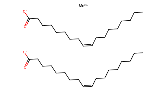 オレイン酸マンガン の化学構造