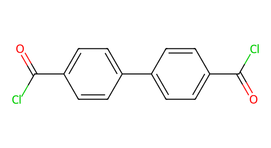 4,4'-ビフェニルジカルボニルクロリド の化学構造