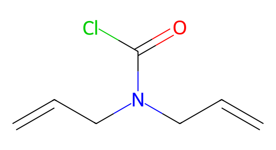 ジアリルカルバモイルクロライド の化学構造