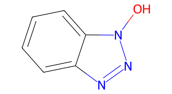 1-ヒドロキシベンゾトリアゾール の化学構造