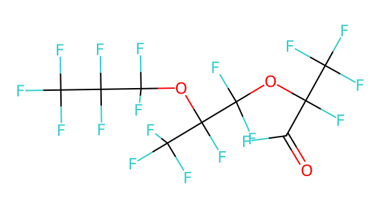 2,5-ビス(トリフルオロメチル)-3,6-ジオキサウンデカフルオロノナノイルフルオリド の化学構造