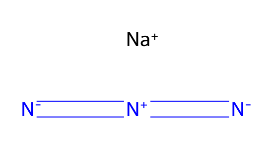 アジ化ナトリウム の化学構造