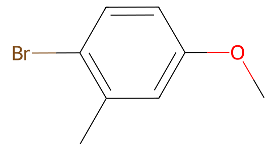 2-ブロモ-5-メトキシトルエン の化学構造