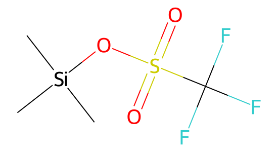 トリフルオロメタンスルホン酸トリメチルシリル の化学構造