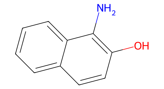 1-アミノ-2-ナフタレノール の化学構造