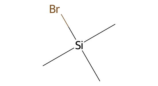 ブロモトリメチルシラン の化学構造
