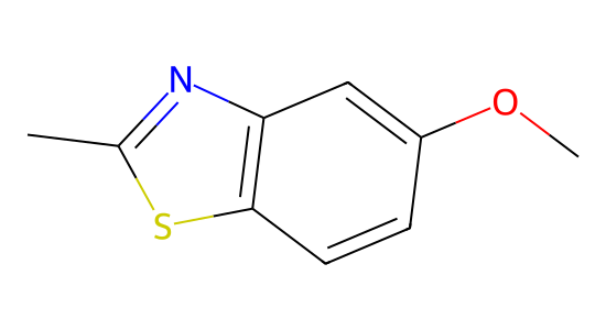 5-メトキシ-2-メチルベンゾチアゾール の化学構造