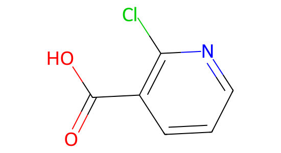 2-クロロニコチン酸 の化学構造