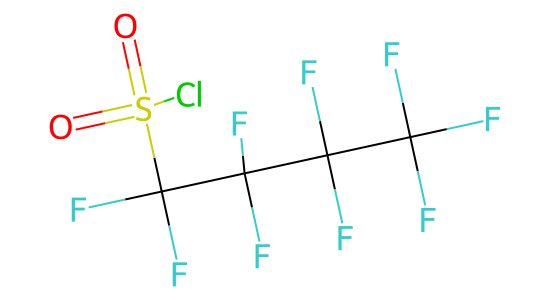 ノナフルオロブタンスルホニルクロリド の化学構造