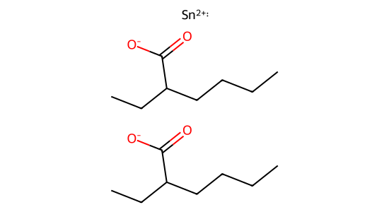 オクチル酸第一錫 の化学構造