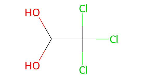 抱水クロラール の化学構造