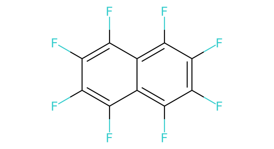 オクタフルオロナフタレン の化学構造