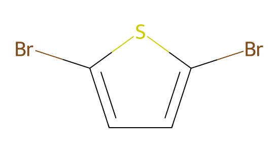 2,5-ジブロモチオフェン の化学構造