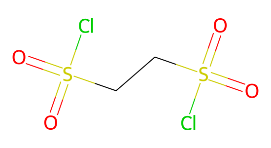 エタン-1,2-ジ(スルホニルクロリド) の化学構造