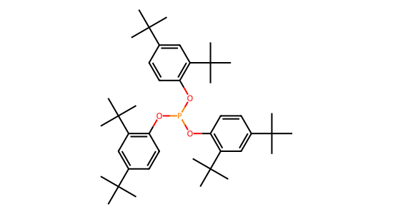 亜りん酸トリス(2,4-ジ-tert-ブチルフェニル) の化学構造