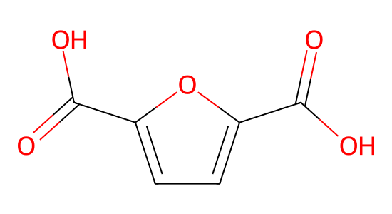 フラン-2,5-ジカルボン酸 の化学構造