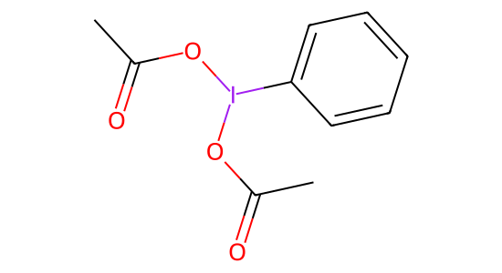 ヨードベンゼンジアセタート の化学構造
