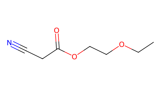 シアノ酢酸 2-エトキシエチル の化学構造