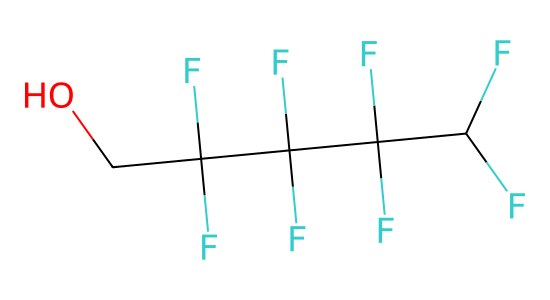 2,2,3,3,4,4,5,5-オクタフルオロ-1-ペンタノール の化学構造