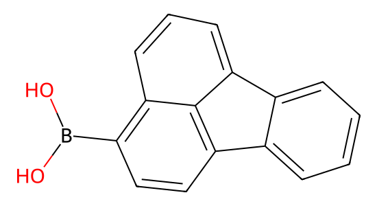 Fluoranthene-3-boronic acid の化学構造