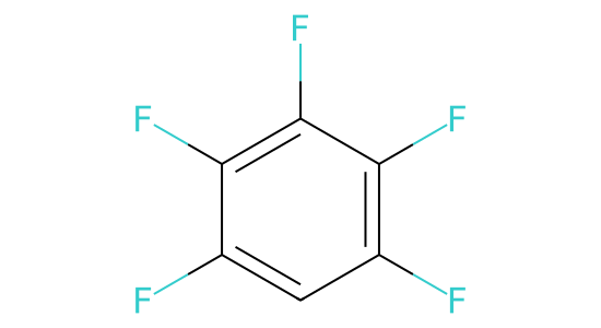 ペンタフルオロベンゼン の化学構造