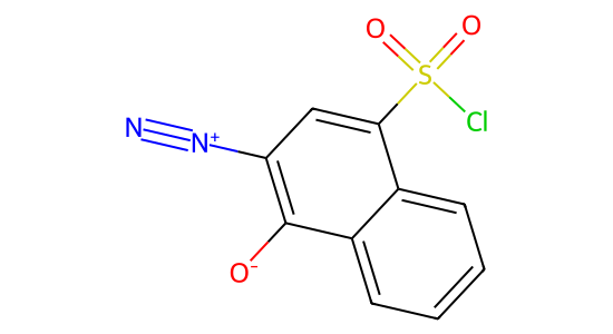 1,2-ナフトキノン-2-ジアジド-4-スルホニルクロリド の化学構造