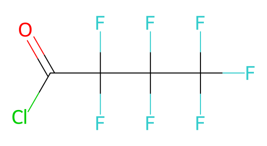 ヘプタフルオロブチリルクロリド の化学構造
