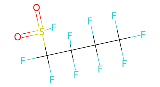 ペルフルオロブタンスルホニルフルオリド の化学構造