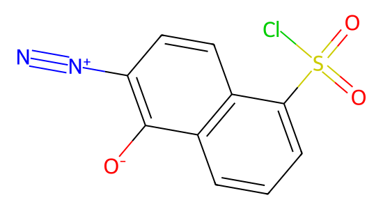 1,2-ナフトキノン-2-ジアジド-5-スルホニルクロリド の化学構造