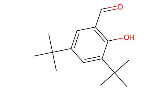 3,5-ジ-tert-ブチルサリチルアルデヒド の化学構造
