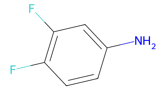 3,4-ジフルオロアニリン の化学構造
