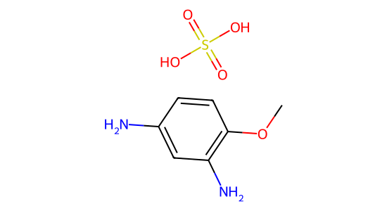 4-メトキシ-1,3-ベンゼンジアミン·硫酸塩 の化学構造