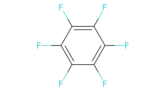 ヘキサフルオロベンゼン の化学構造