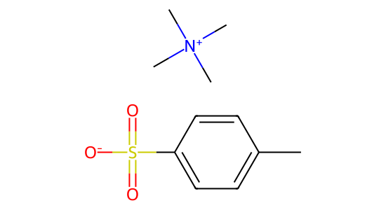 テトラメチルアンモニウム p-トルエンスルホナート の化学構造