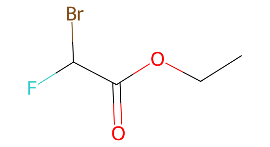 ブロモフルオロ酢酸エチル の化学構造