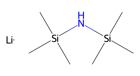 ヘキサメチルジシラザンリチウム(1.3M THF 溶液) の化学構造