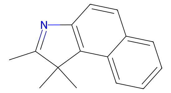 2,3,3-トリメチル-4,5-ベンゾ-3H-インドール の化学構造