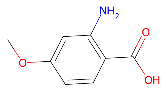 2-アミノ-4-メトキシ安息香酸 の化学構造