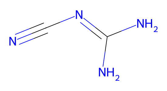 ジシアンジアミド の化学構造