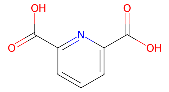 2,6-ピリジンジカルボン酸 の化学構造