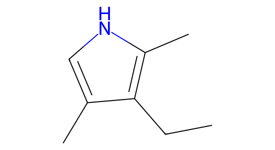 3-エチル-2,4-ジメチルピロール の化学構造