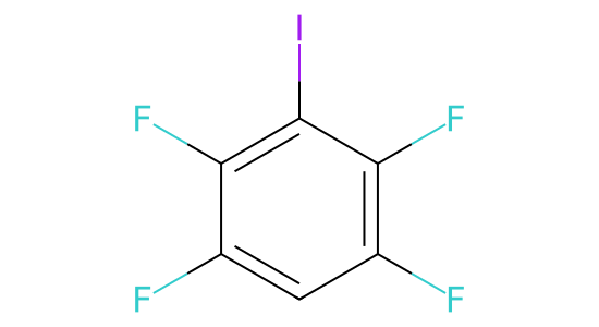 1,2,4,5-フルオロ-3-ヨードベンゼン の化学構造