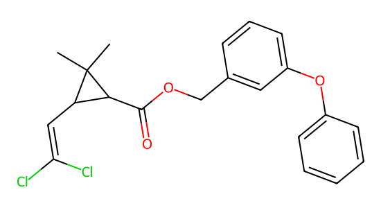 ペルメトリン の化学構造