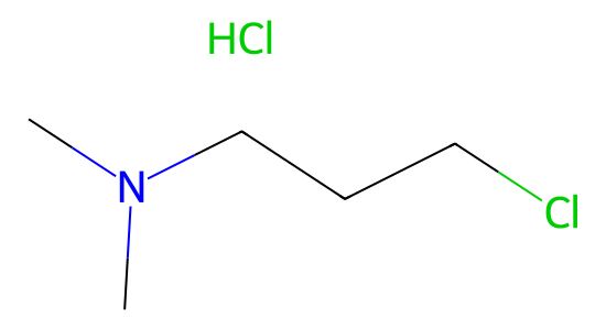 3-(ジメチルアミノ)プロピルクロリド塩酸塩 の化学構造