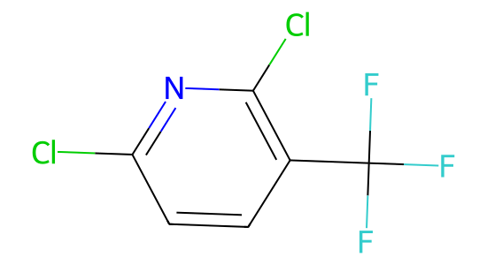 2,6-ジクロロ-3-トリフルオロメチルピリジン の化学構造