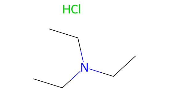 トリエチルアミン塩酸塩 の化学構造