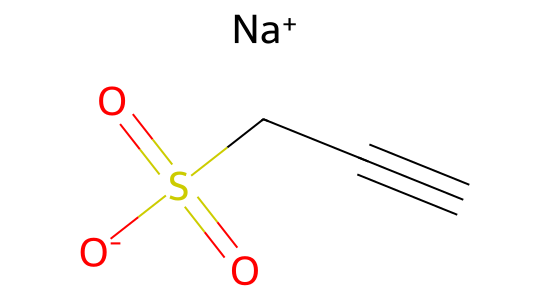 2-プロピン-1-スルホン酸ナトリウム の化学構造